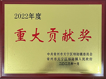2022年度重大貢獻(xiàn)獎(jiǎng)證書(shū)